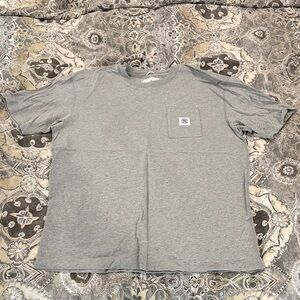 Reigning Champ Midweight Jersey OG Short Sleeve Tee in Heather Grey